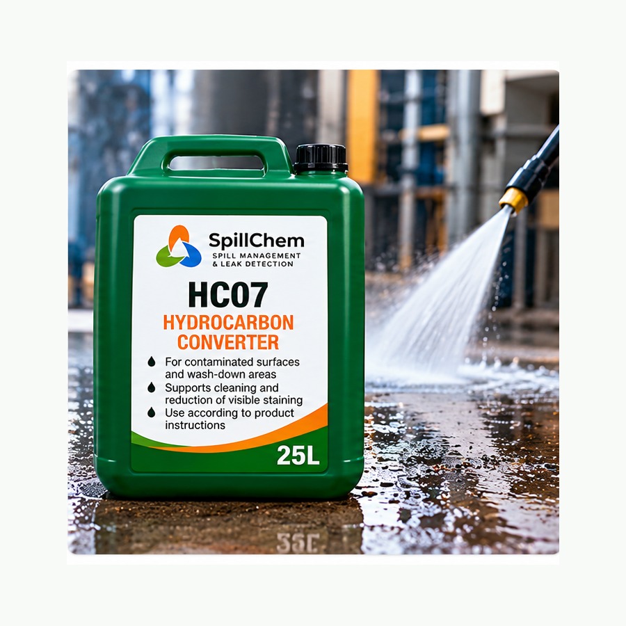 Green 25 litre HC07 hydrocarbon converter jerry can and wash-down application