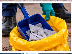 Collecting used absorbents