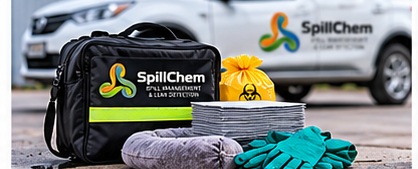 Small vehicle spill kit
